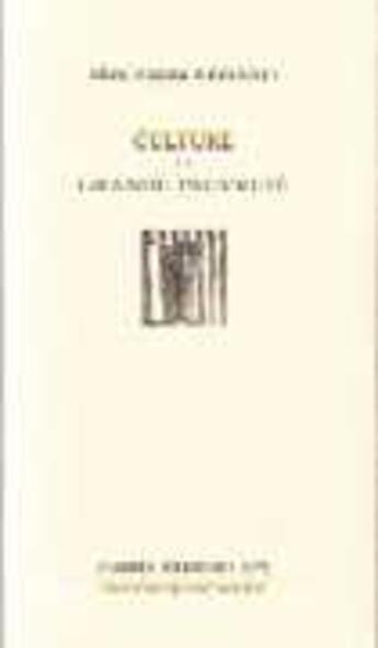 Couverture du livre « Culture et grande pauvreté » de Joseph Wresinski aux éditions Quart Monde