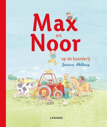 Couverture du livre « Max en Noor op de boerderij » de Jessica Ahlberg aux éditions Terra - Lannoo, Uitgeverij