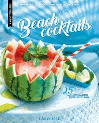 Couverture du livre « Beach cocktails » de Sandrine Houdre-Gregoire aux éditions Larousse