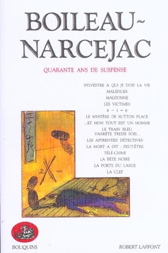 Couverture du livre « Oeuvres completes t.2 » de Nicolas Boileau et Thomas Narcejac aux éditions Bouquins