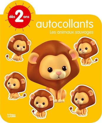 Couverture du livre « Autocollants animaux sauvages » de  aux éditions Lito