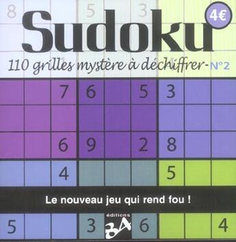 Couverture du livre « Sudoku t.2 110 grilles mystere a dechiffrer » de  aux éditions J'ai Lu