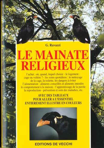 Couverture du livre « Mainate religieux (le) » de Ravazzi aux éditions De Vecchi