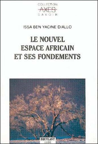 Couverture du livre « Le nouvel espace africain et ses fondements » de Diallo I B Y. aux éditions Bruylant