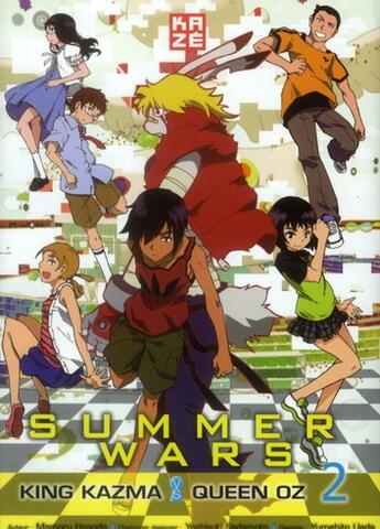 Couverture du livre « Summer wars - king Kazma vs queen Oz Tome 2 » de Yoshiyuki Sadamoto et Yumehito Ueda aux éditions Crunchyroll