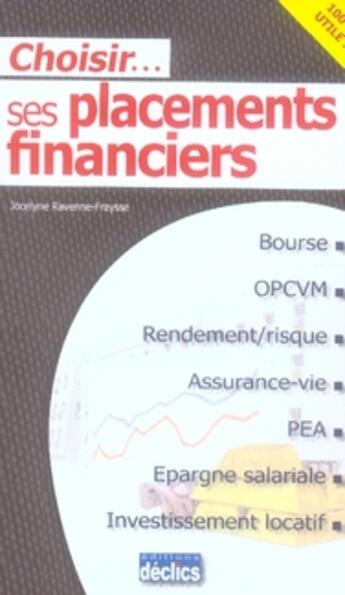 Couverture du livre « Choisir ses placements financiers » de Ravenne-Fraysse aux éditions Declics