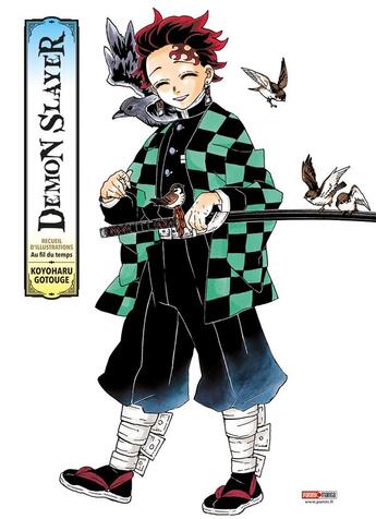 Couverture du livre « Demon slayer : au fil du temps : recueil d'illustrations » de Koyoharu Gotouge aux éditions Panini