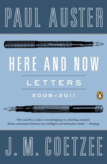 Couverture du livre « Here and Now » de John Maxwell Coetzee aux éditions Penguin Group Us