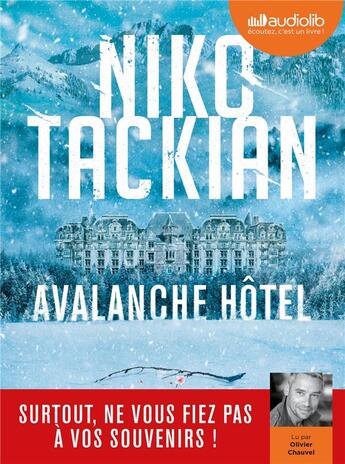 Couverture du livre « Avalanche hotel - livre audio 1 cd mp3 » de Niko Tackian aux éditions Audiolib