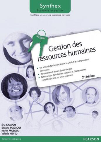 Couverture du livre « SYNTHEX ; gestion des ressources humaines (2e édition) » de  aux éditions Pearson