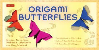 Couverture du livre « Origami butterflies kit » de Lafosse/Alexander aux éditions Tuttle