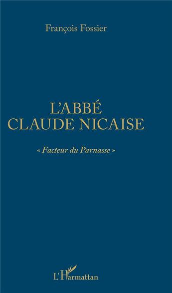 Couverture du livre « L'abbé Claude Nicaise 