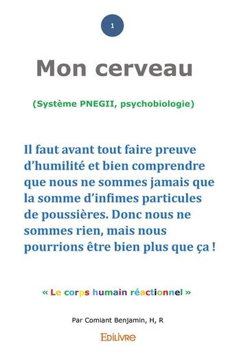 Couverture du livre « Mon cerveau - pnegii » de Bhr Comiant aux éditions Edilivre