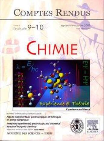 Couverture du livre « Comptes rendus academie des sciences, chimie, t.8, fascicule 9-10, septembreoctobre 2005 : aspects exp » de Mealli Carlo aux éditions Elsevier