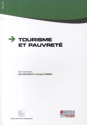 Couverture du livre « Tourisme et pauvreté » de  aux éditions Archives Contemporaines