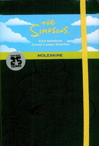 Couverture du livre « Carnet the Simpson grand format noir pages blanches édition limitée » de Moleskine aux éditions Moleskine