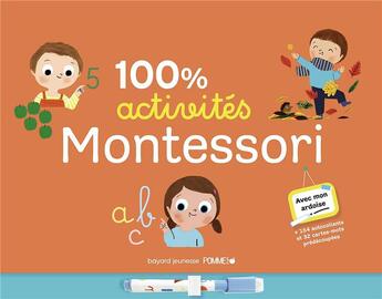 Couverture du livre « 100% activités Montessori » de Marie Paruit aux éditions Bayard Jeunesse