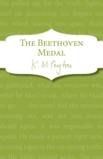 Couverture du livre « The Beethoven Medal » de Peyton K M aux éditions Rhcb Digital