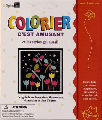 Couverture du livre « Colorier c'est amusant ; coffret » de  aux éditions Spice Box