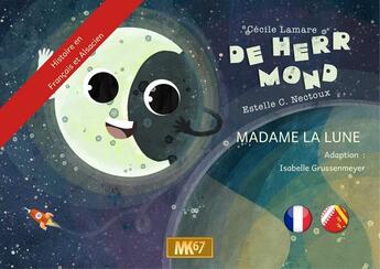 Couverture du livre « De herr mond / madame la lune (alsacien) [kamishibai] » de Lamare/Nectoux aux éditions Mk67