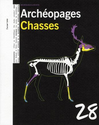 Couverture du livre « ARCHEOPAGES T.28 ; chasses » de  aux éditions Inrap