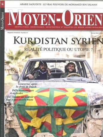 Couverture du livre « Moyen-orient n 41 rojava kurdistan syrien - janv./fevr.mars 2019 » de  aux éditions Moyen Orient