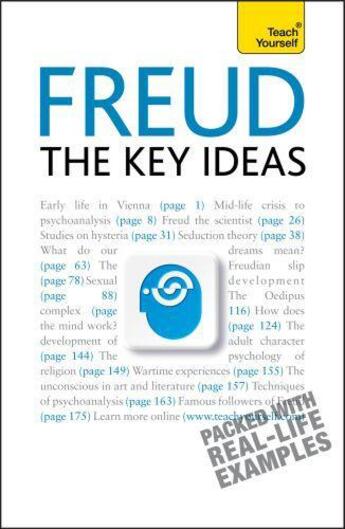 Couverture du livre « Freud- The Key Ideas: Teach Yourself » de Snowden Ruth aux éditions Hodder Education Digital