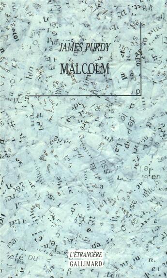 Couverture du livre « Malcolm » de James Purdy aux éditions Gallimard