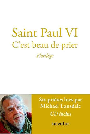 Couverture du livre « C'est beau de prier » de Paul Vi aux éditions Salvator