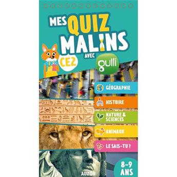 Couverture du livre « Mes quiz malins - ce2 a cm1 » de Deborah Pinto aux éditions Philippe Auzou