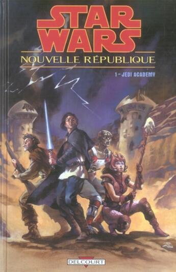 Couverture du livre « Star Wars - nouvelle république t.1 ; Jedi academy » de Kevin J Anderson et Dario Carrasco aux éditions Delcourt