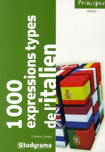 Couverture du livre « 1000 expressions types de l'italien » de Cosimo Campa aux éditions Studyrama