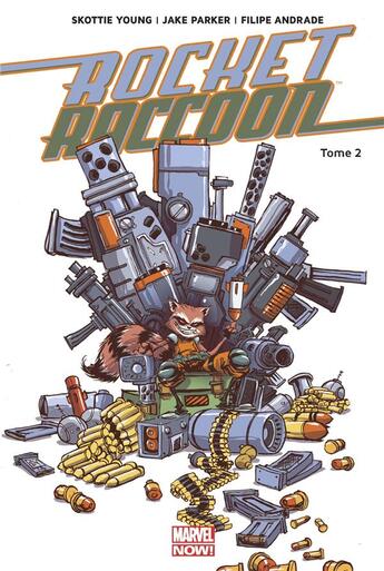 Couverture du livre « Rocket Raccoon Tome 2 » de Skottie Young et Filipe Andrade et Jake Parker aux éditions Panini