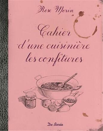 Couverture du livre « Confitures » de Rose Morin aux éditions De Boree