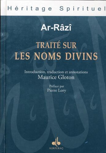 Couverture du livre « Traité sur les noms divins » de Fakhr Ad-Din Ar-Razi aux éditions Albouraq