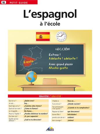 Couverture du livre « L'espagnol à l'école » de  aux éditions Aedis