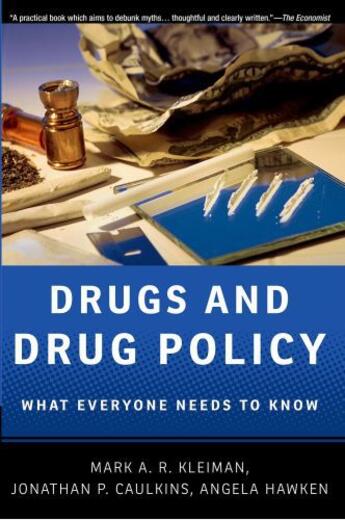 Couverture du livre « Drugs and Drug Policy: What Everyone Needs to KnowRG » de Hawken Angela aux éditions Oxford University Press Usa