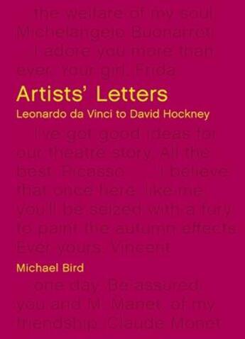 Couverture du livre « Artists' letters » de Michael Bird aux éditions Quarry