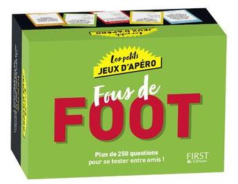 Couverture du livre « Jeu d'apero - foot » de Mickael Grall aux éditions First