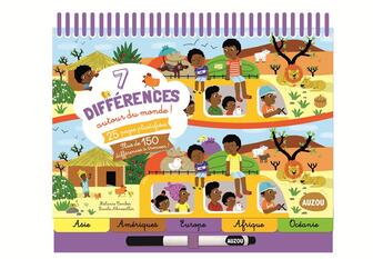 Couverture du livre « 7 différences autour du monde » de Lucile Ahrweiller et Melanie Combes aux éditions Auzou
