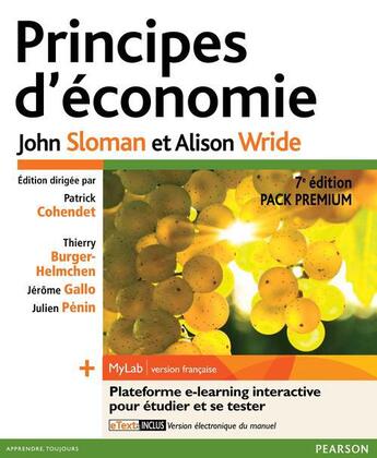 Couverture du livre « Principes d'économie (7e édition) » de John Sloman et Alison Wride et Thierry Burger-Helmchen et Jerome Gallo et Julien Penin et Patrick Cohendet aux éditions Pearson