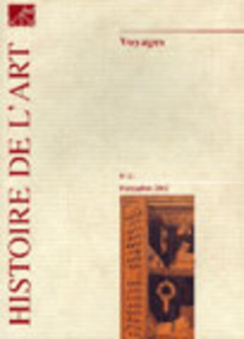 Couverture du livre « Histoire de l'art t.51 ; voyages » de  aux éditions Documentation Francaise