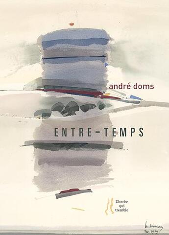 Couverture du livre « André Doms ; entre-temps » de Andre Doms aux éditions L'herbe Qui Tremble