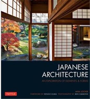 Couverture du livre « Japanese architecture » de Mira Locher aux éditions Tuttle