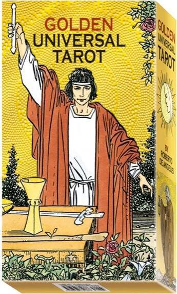 Couverture du livre « Golden universal tarot » de Roberto De Angelis aux éditions Scarabeo-jeux