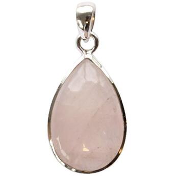 Couverture du livre « Pendentif avec carte quartz rose argent - tranche 3,5 a 4 cm » de  aux éditions Dg-exodif