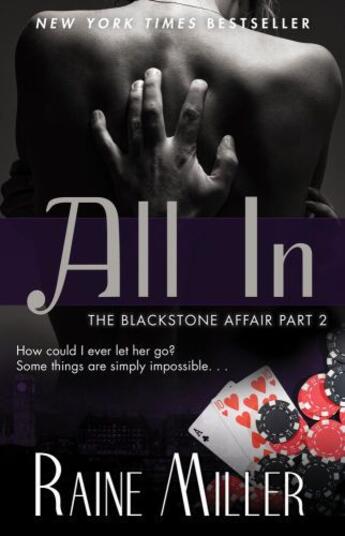 Couverture du livre « All In » de Miller Raine aux éditions Atria Books