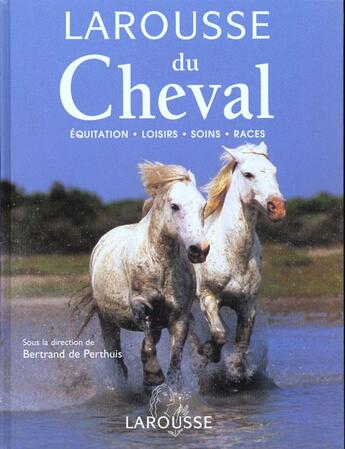 Couverture du livre « Larousse Du Cheval » de Bertrand De Perthuis aux éditions Larousse