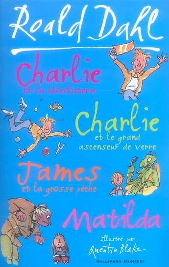 Couverture du livre « Roald dahl compilation ; charlie et la chocolaterie, charlie et le grand ascenseur de verre » de Roald Dahl aux éditions Gallimard-jeunesse