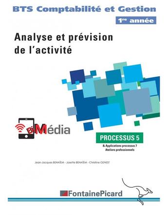 Couverture du livre « Processus 5 bts1 comptabilite et gestion » de Genest-Benaiem... aux éditions Fontaine Picard